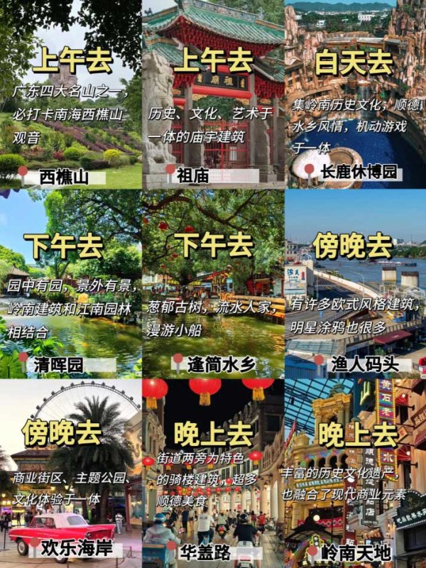 佛山旅游攻略丨9个必去景点，喂到嘴边的懒人版保姆级攻略💯