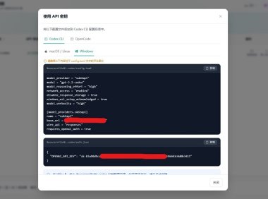 在电脑本地部署安装CodeX CLI在VSCode上配置api使用教程